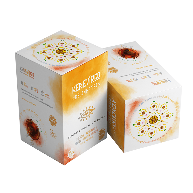 KenevirCo Rooibos Vanilya Portakallı Kenevir Tohumu Çayı 24 g x 20 Adet