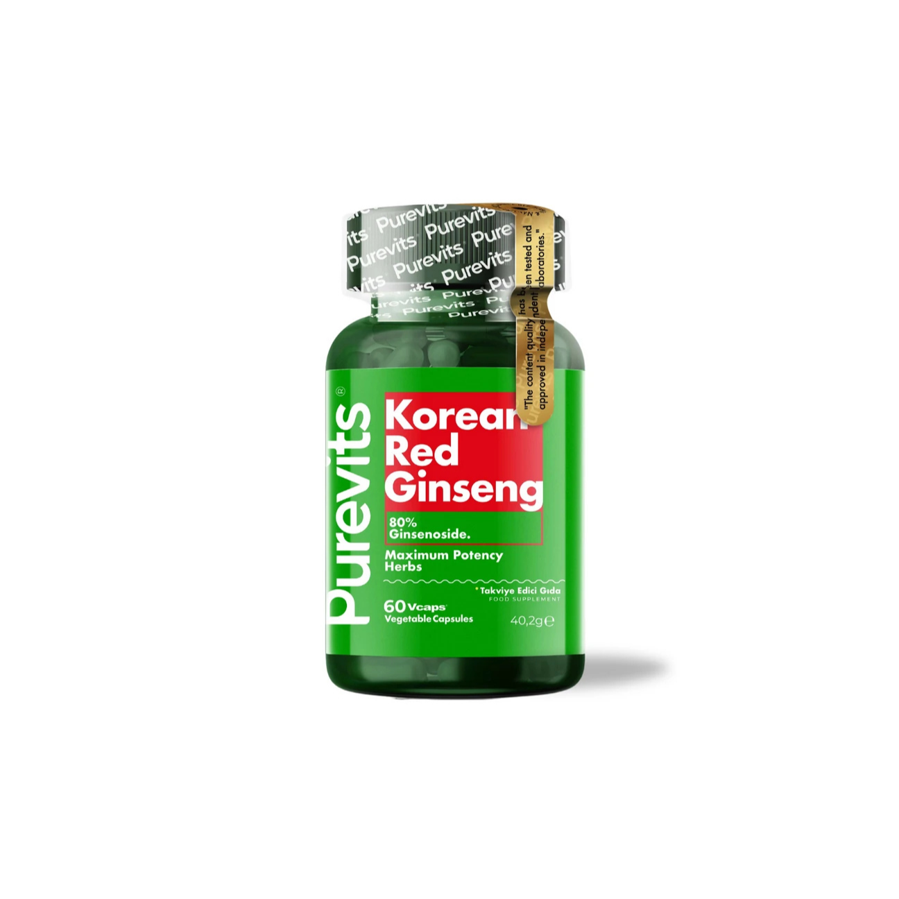 Purevits Kırmızı Kore Ginseng 500 mg 60 Kapsül x 6 Adet