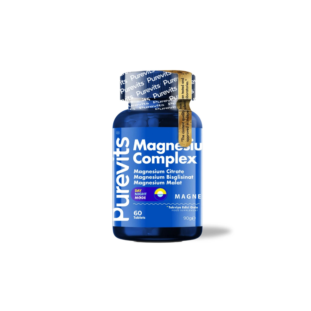 Purevits Magnezyum Complex Sitrat Bisglisinat Malat 200 mg 60 Tablet x 6 Adet