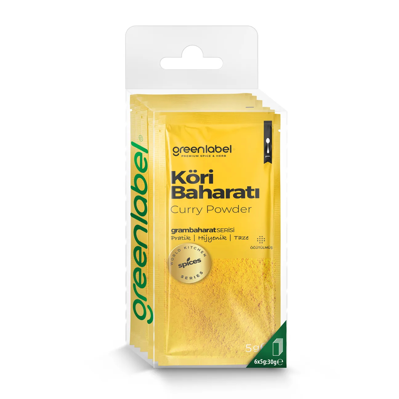 Greenlabel Gram Baharat Köri Baharat Karışımı 5 g 6'lı Paket x 12 Adet