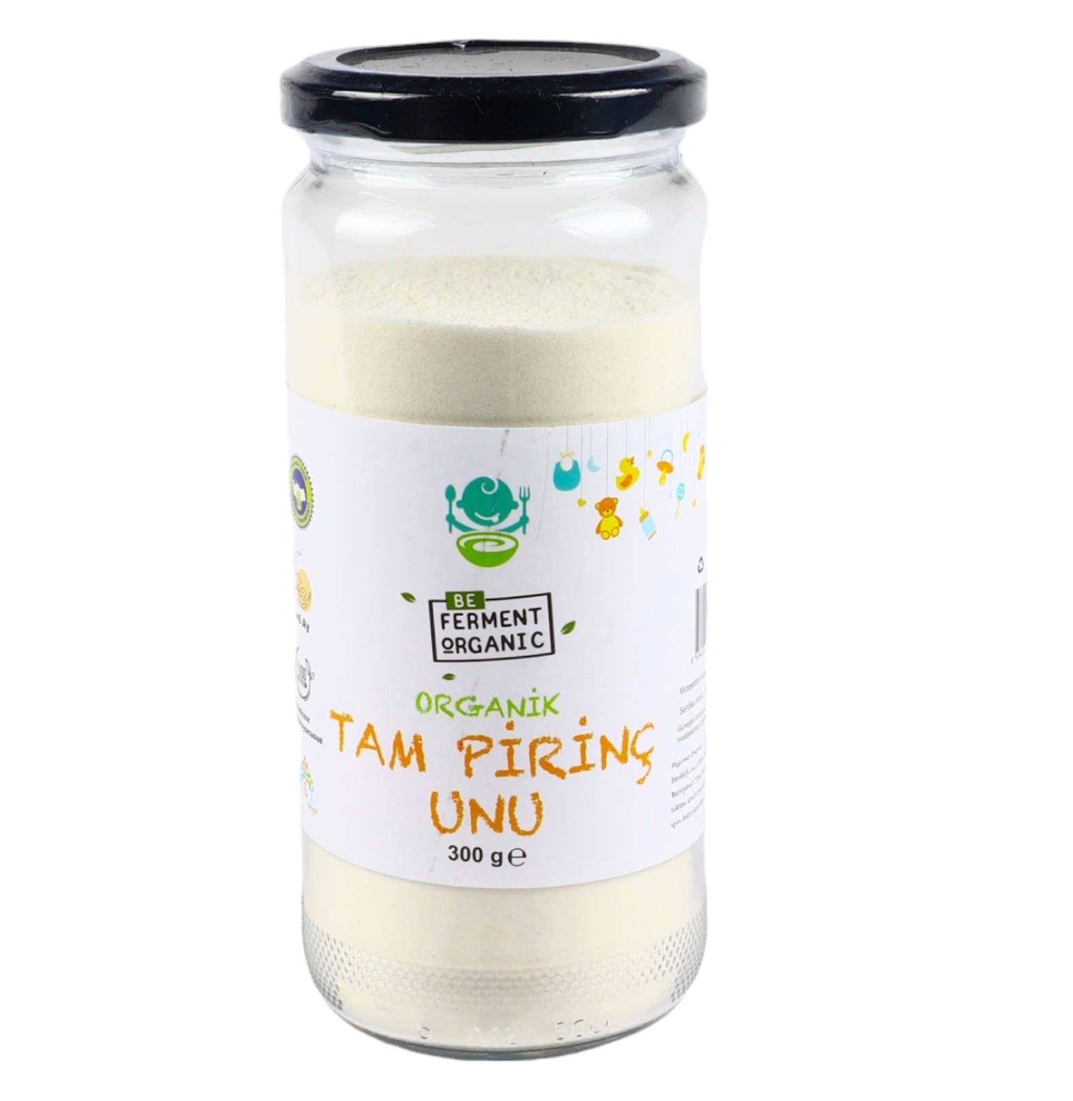 Beferment Organic Tam Pirinç Unu 300 g x 4 Adet
