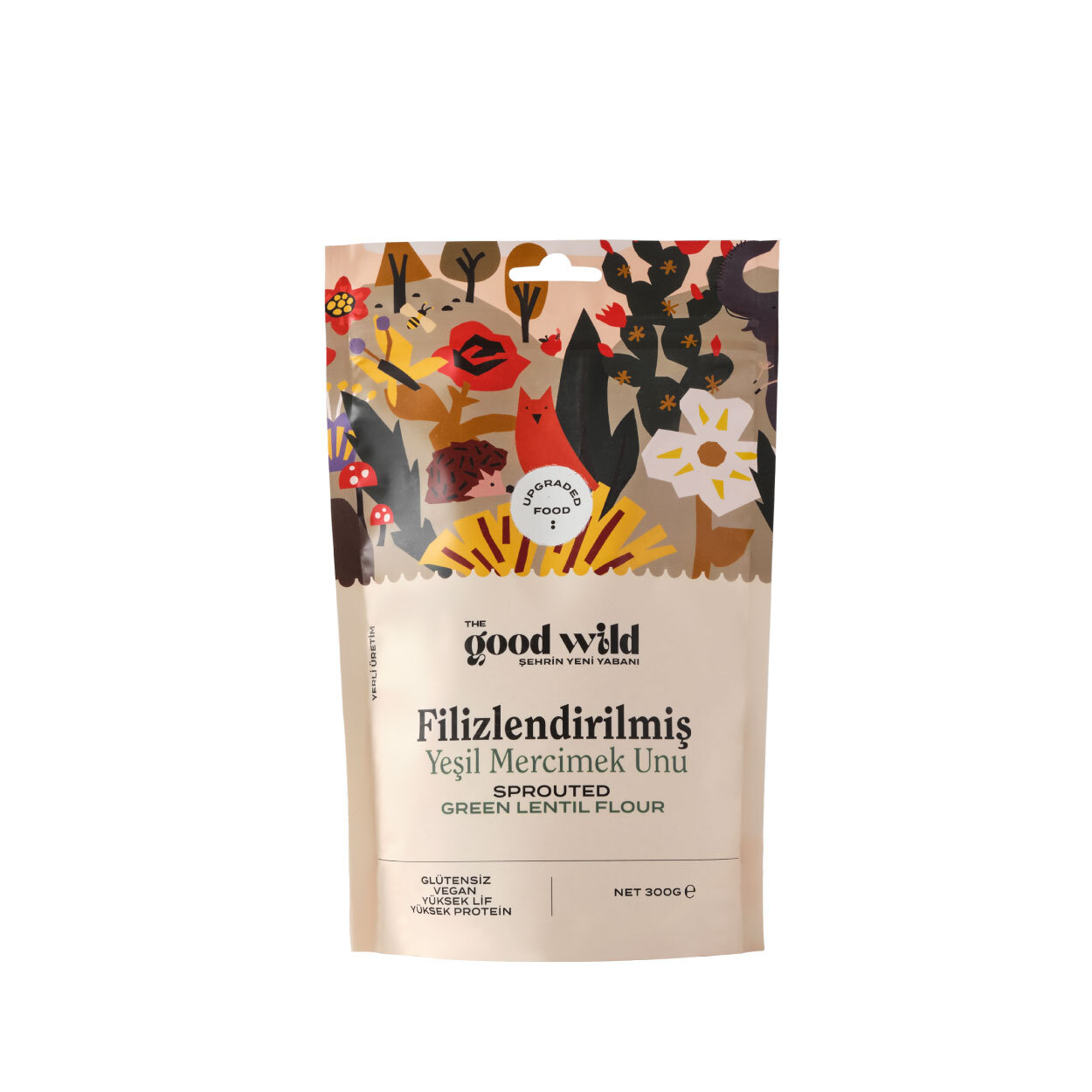 The Good Wild Filizlendirilmiş Yeşil Mercimek Unu 300 g