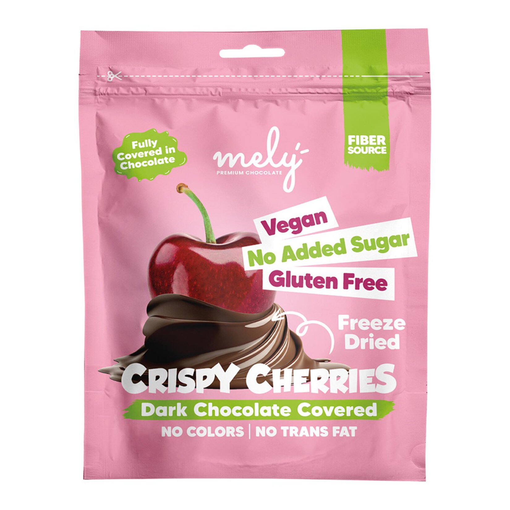 Mely Şeker İlavesiz Çikolata Kaplı Dondurarak Kurutulmuş Vişne 50 g x 12 Adet