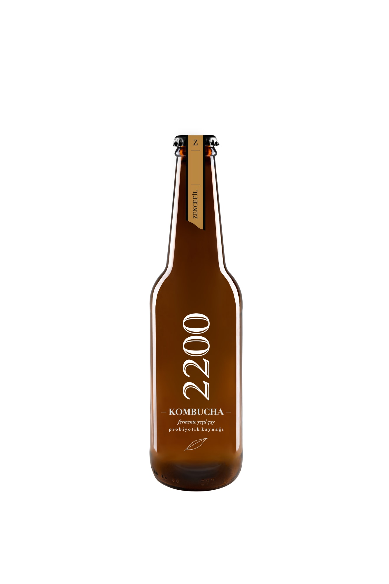 Kombucha 2200 Zencefilli Fermente Yeşil Çay 330 mL