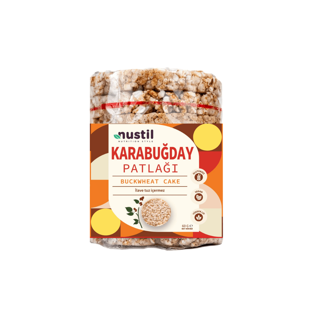 Nustil Glutensiz Karabuğday Patlağı 60 g x 12 Adet