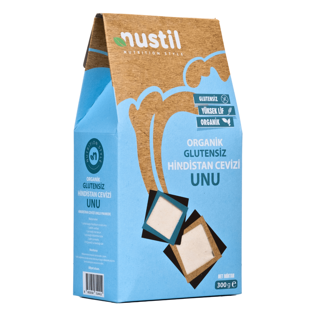 Nustil Organik ve Glutensiz Hindistan Cevizi Unu 300 g x 6 Adet