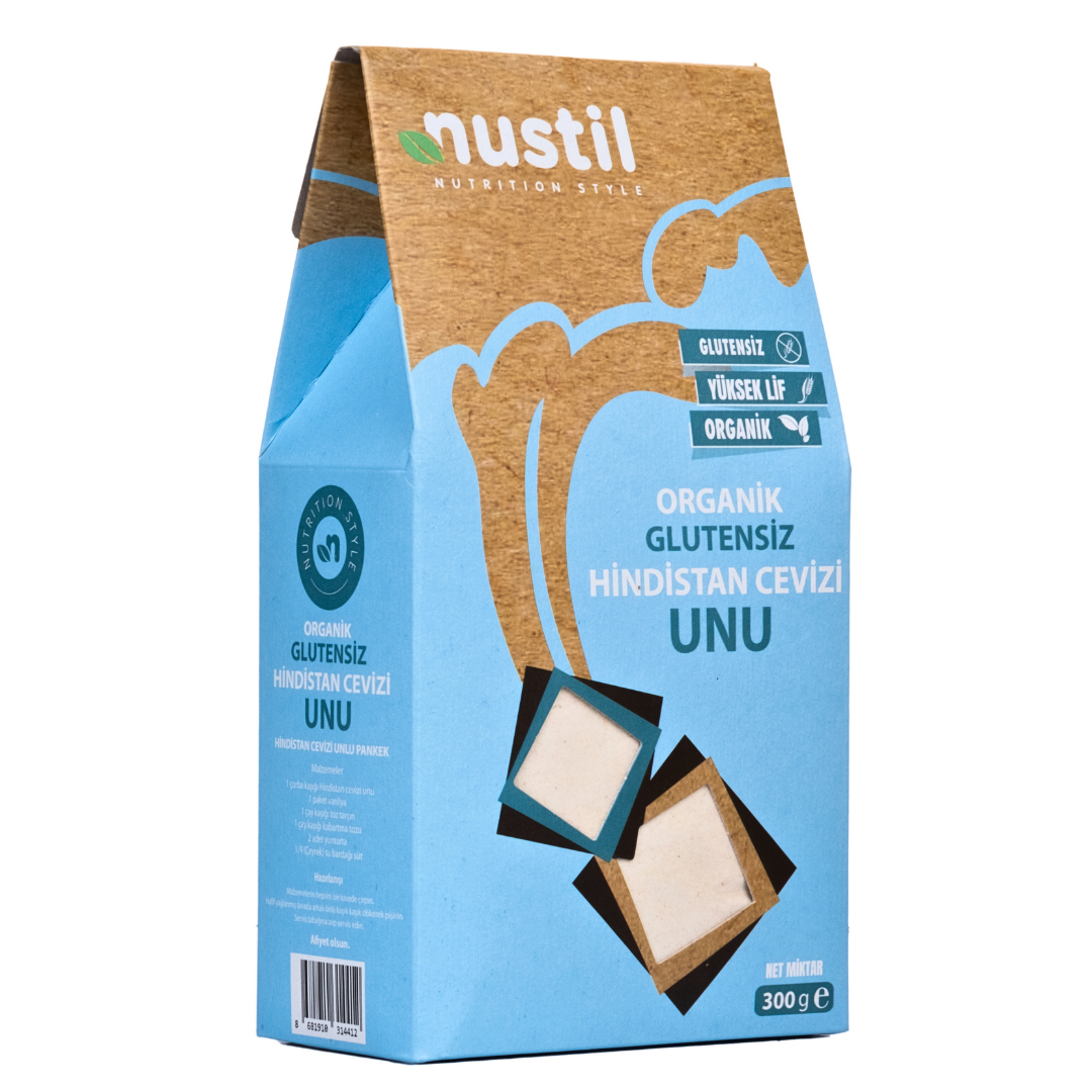 Nustil Organik ve Glutensiz Hindistan Cevizi Unu 300 g x 6 Adet