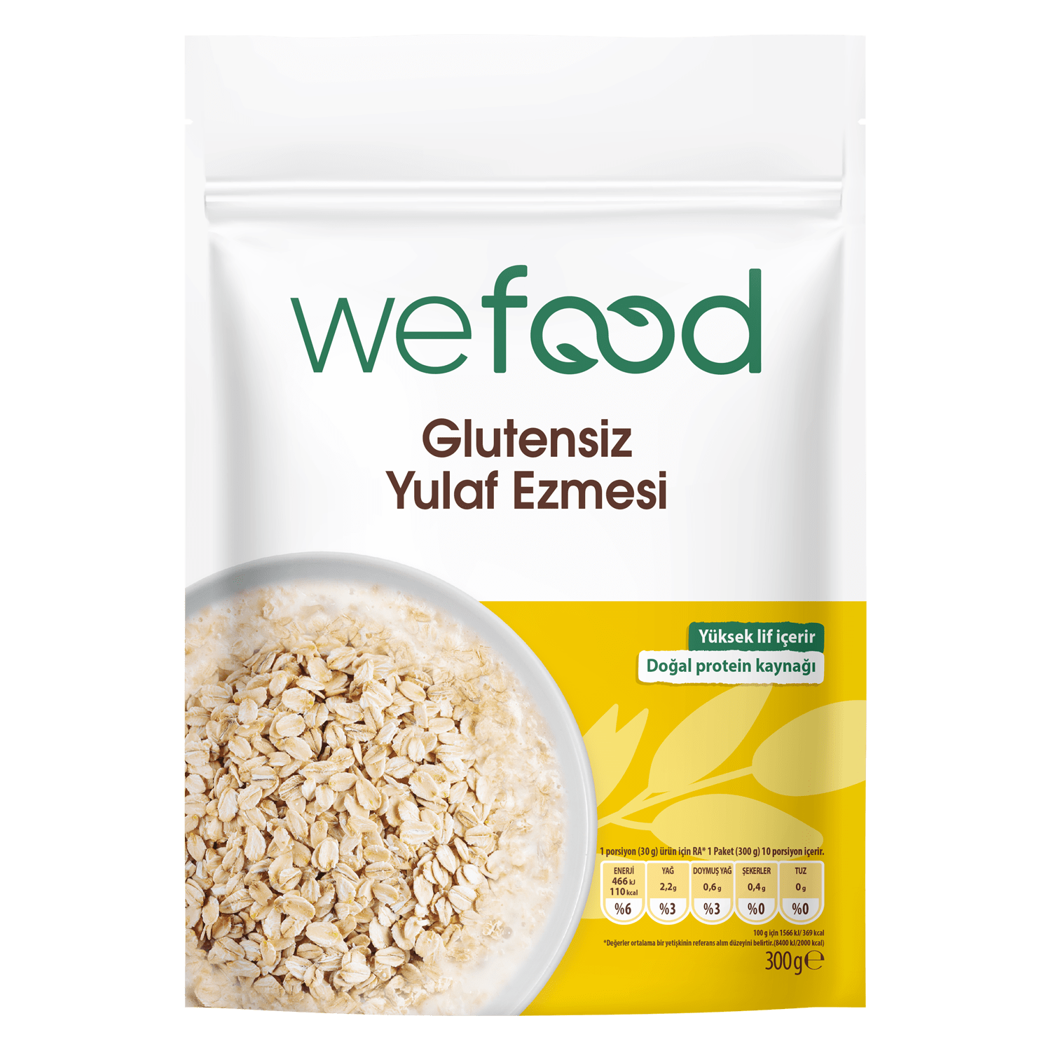 Wefood Glutensiz Yulaf Ezmesi 300 g