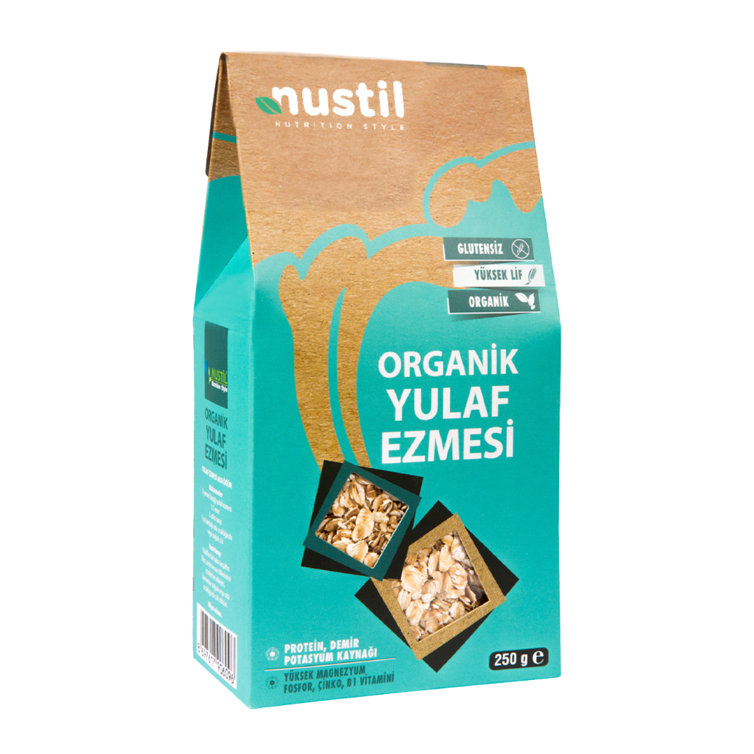 Nustil Organik ve Glutensiz Yulaf Ezmesi 250 g x 6 Adet