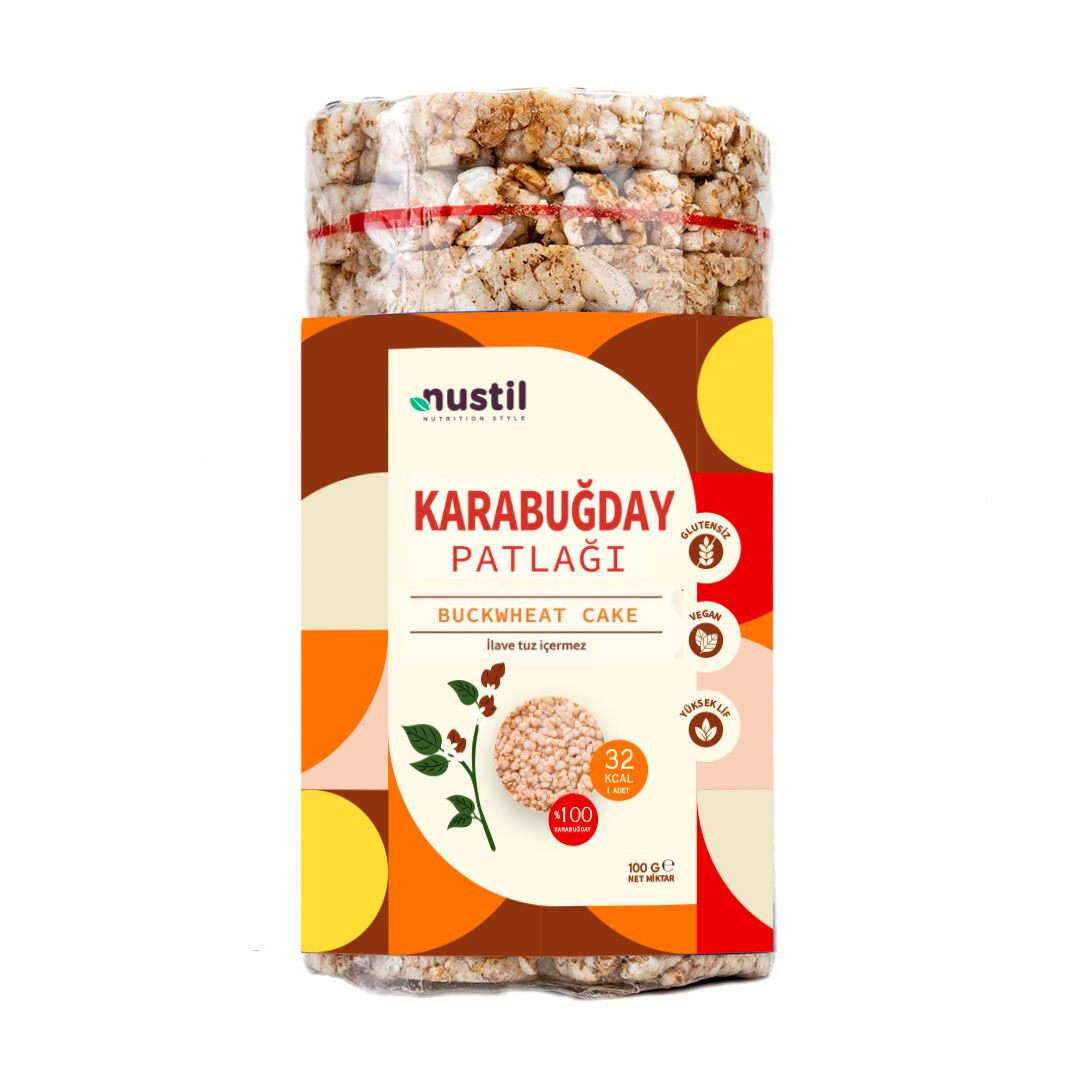 Nustil Glutensiz Karabuğday Patlağı 100 g x 12 Adet