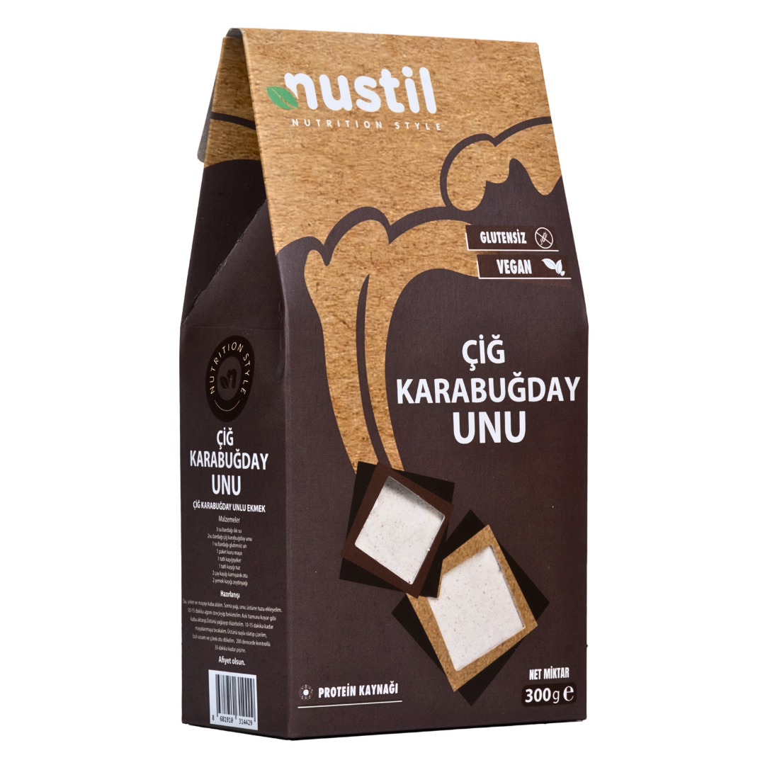 Nustil Glutensiz Çiğ Karabuğday Unu 300 g x 6 Adet