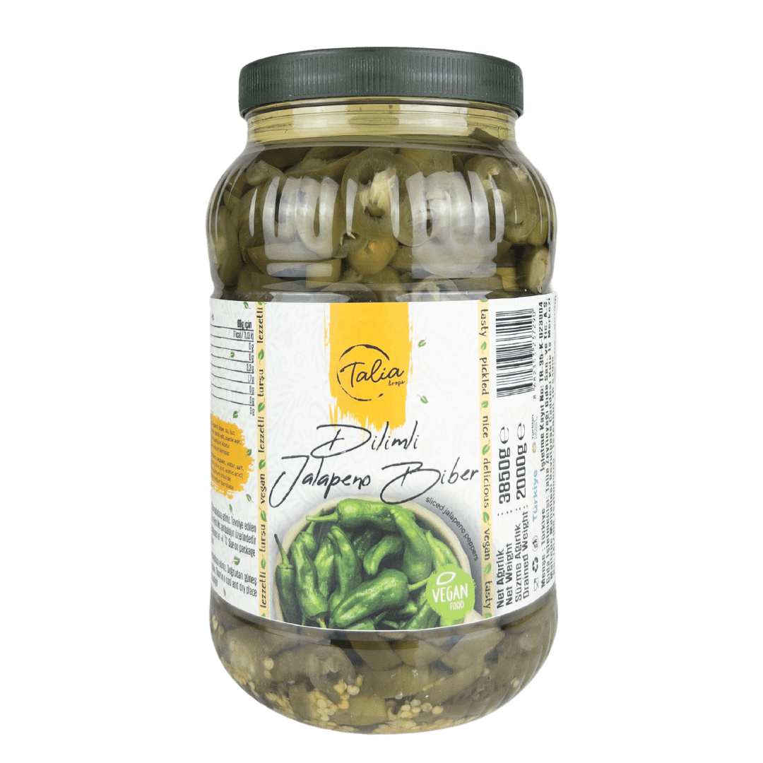 Talia Dilimli Jalapeno Biber Turşusu 3,2 kg x 6 Adet