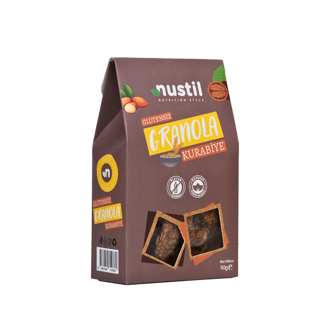 Nustil Glutensiz Granola Kurabiye 50 g x 8 Adet
