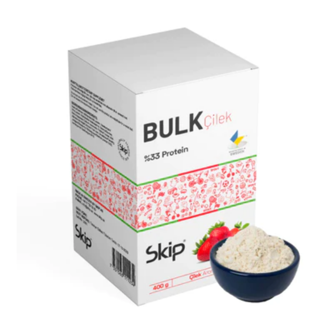 Bulk Proteince Zenginleştirilmiş Çilekli 400 g  İçecek Tozu x 3 Adet