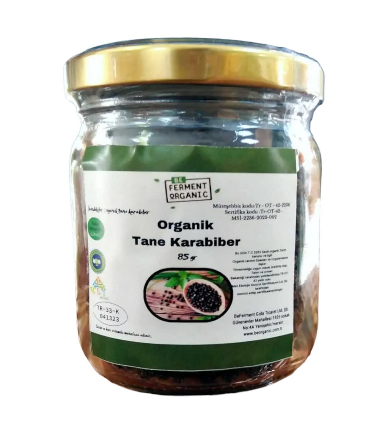 Beferment Organic Karabiber Tane 85 g x 4 Adet