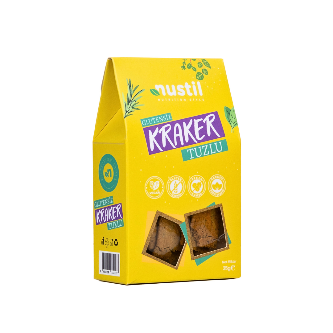 Nustil Glutensiz Tuzlu Kraker 35 g x 8 Adet