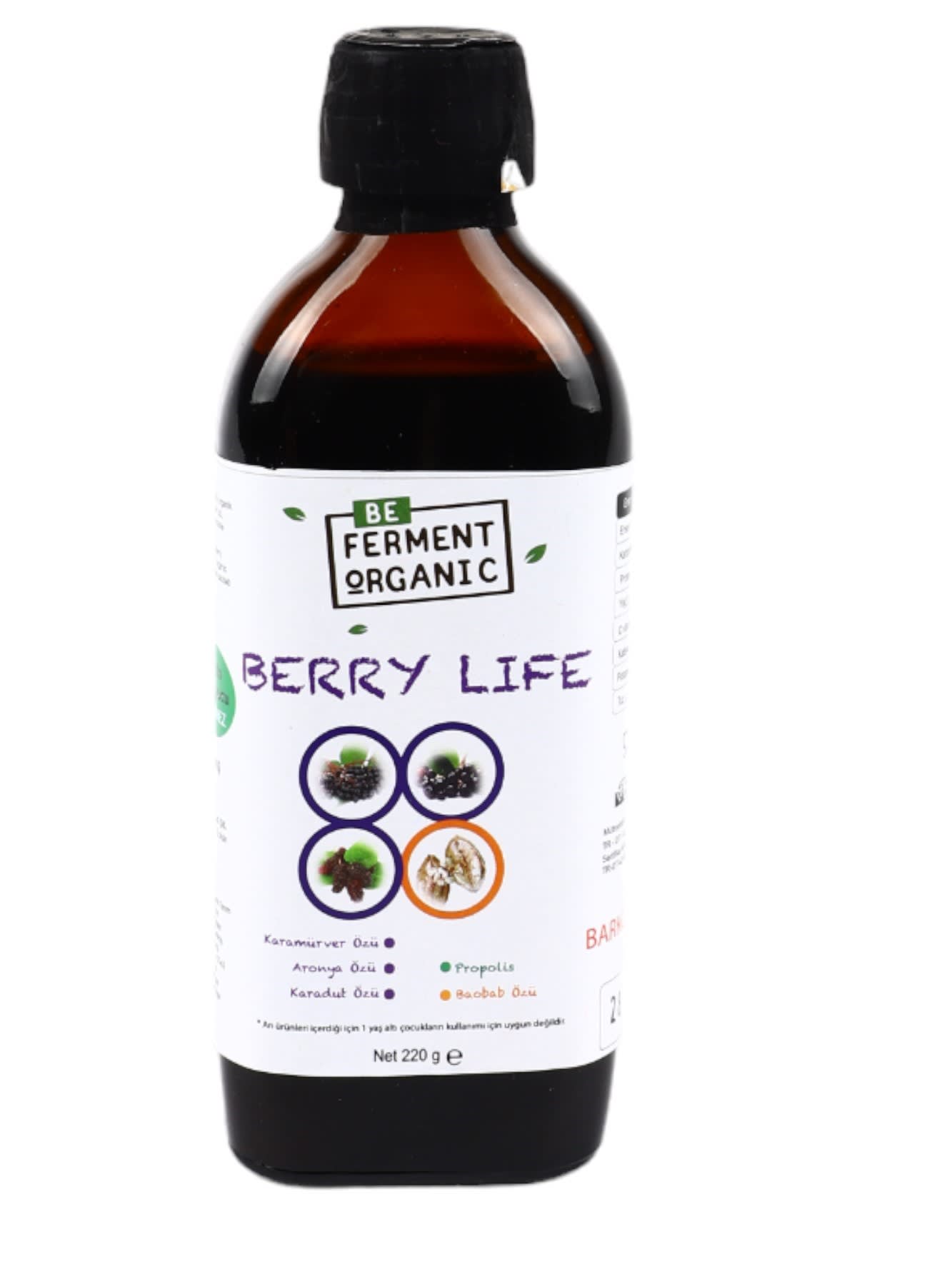 Beferment Organic Berry Life Şurup 220 g x 4 Adet
