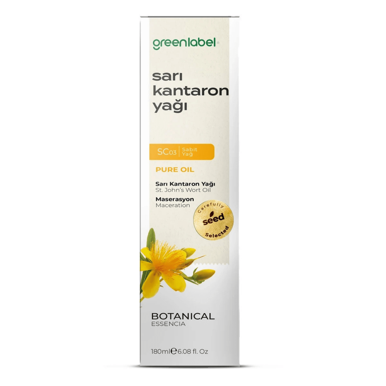 Greenlabel Sarı Kantaron Yağı 180 mL x 12 Adet