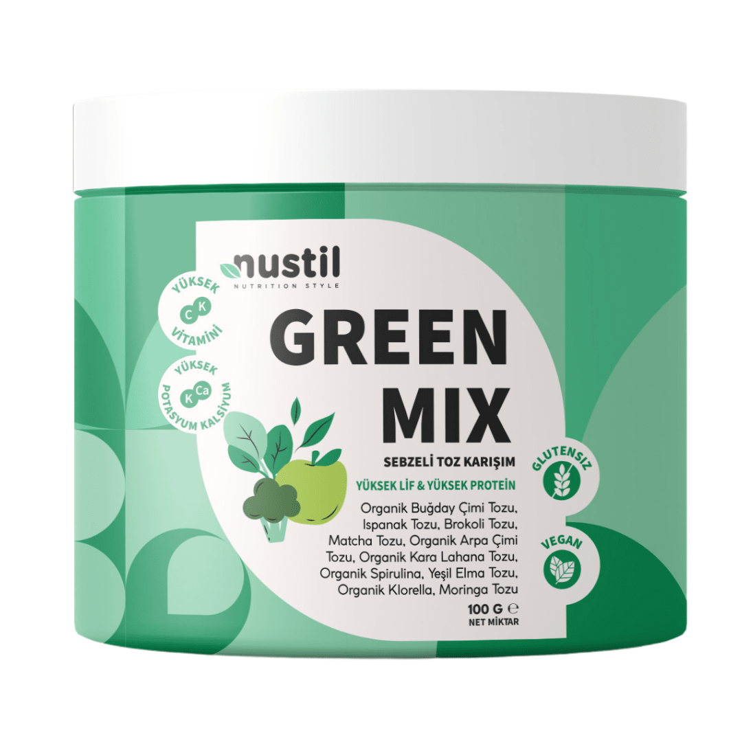 Nustil Green Mix – Sebzeli Toz Karışım 100 g x 3 Adet