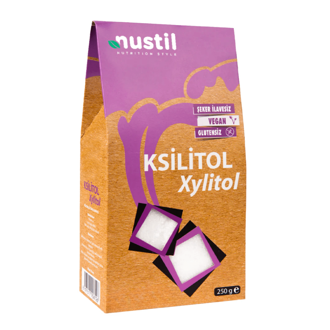 Nustil Glutensiz Xylitol - Ksilitol Doğal Tatlandırıcı 250 g x 6 Adet