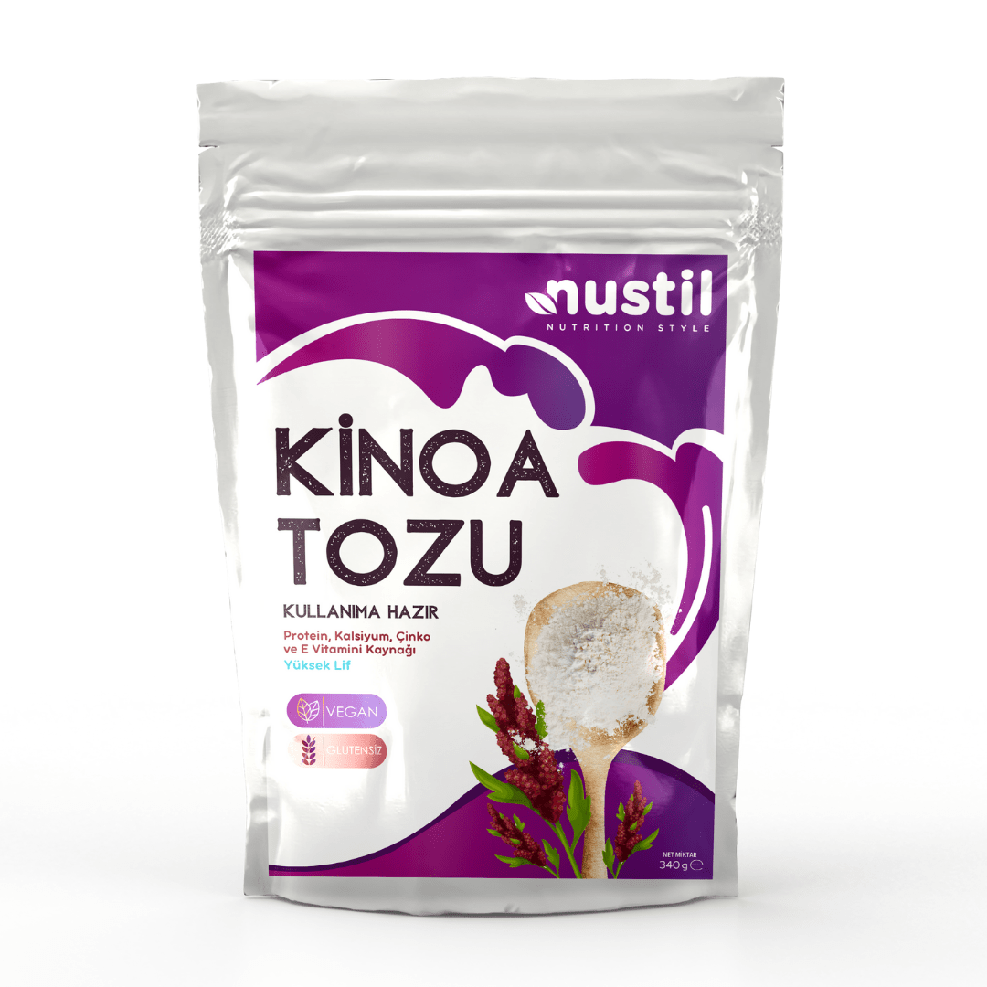 Nustil Glutensiz Hazır Kinoa Tozu - Glutensiz, Vegan, Hipolaerjenik 300 g x 3 Adet