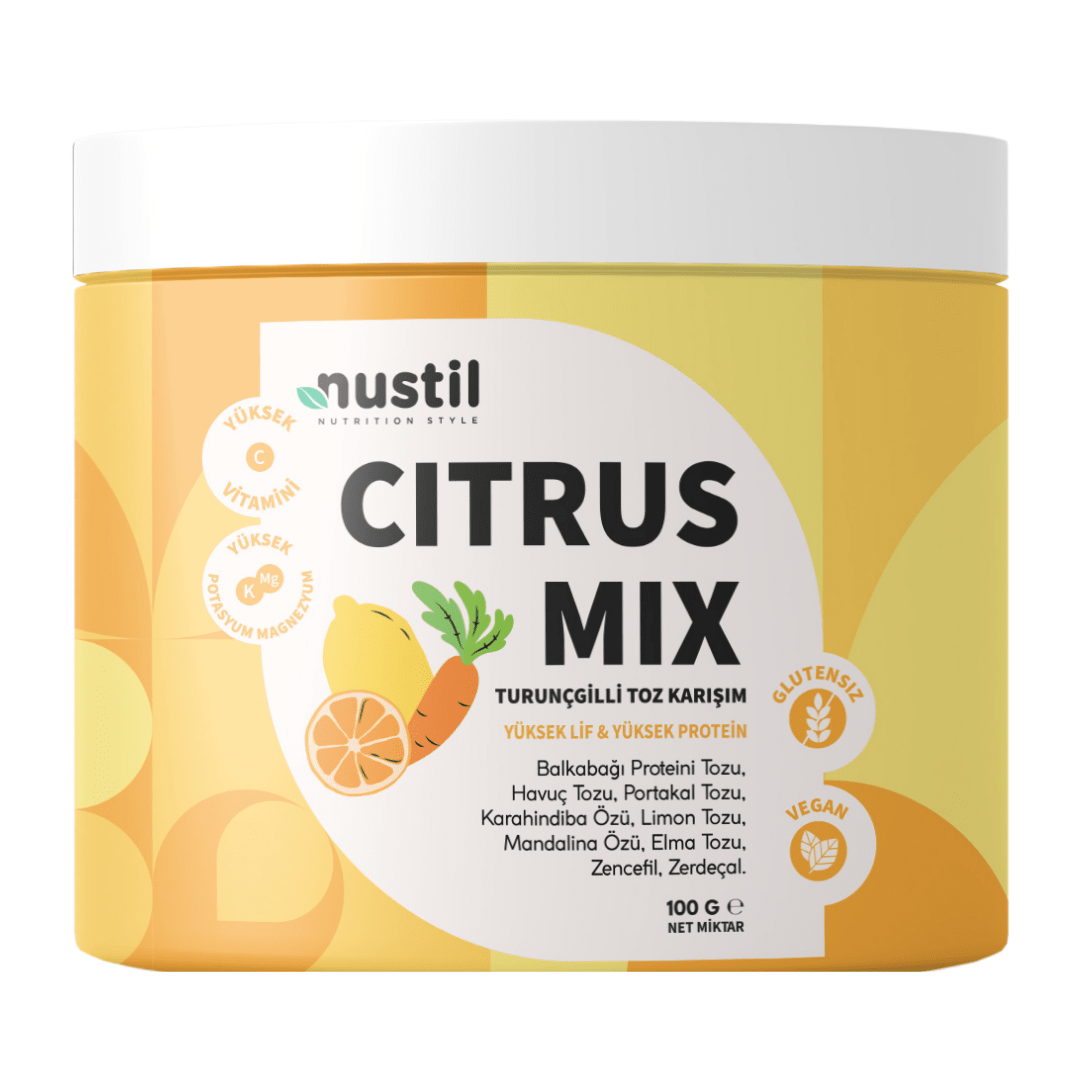 Nustil Citrus Mix – Turunçgilli Toz Karışım 100 g x 3 Adet