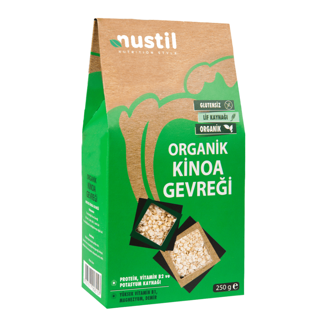 Nustil Organik ve Glutensiz Kinoa Gevreği 250 g x 6 Adet