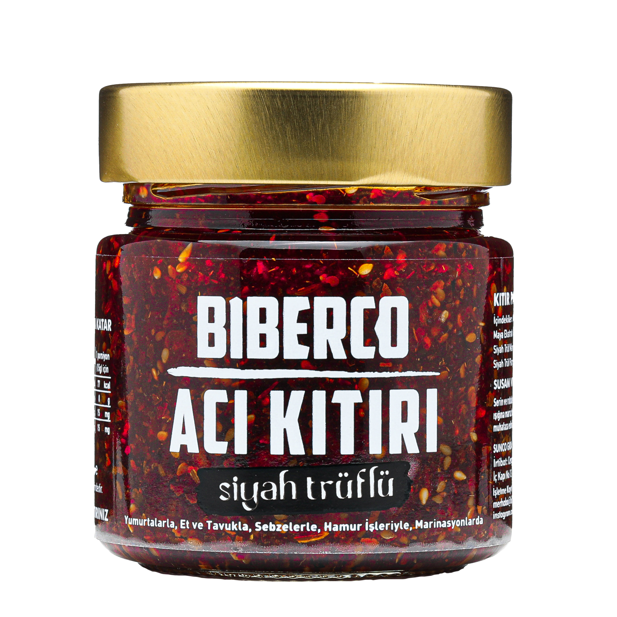 Biberco Siyah Trüflü Acı Kıtırı 200 g x 16 Adet